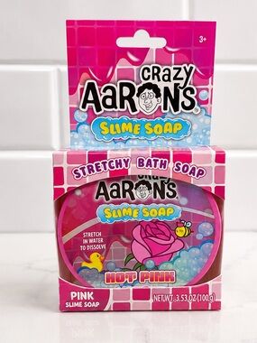Crazy Aaron's Thinking Putty Brand Slime Soap Stretchy Hot Pink HTF